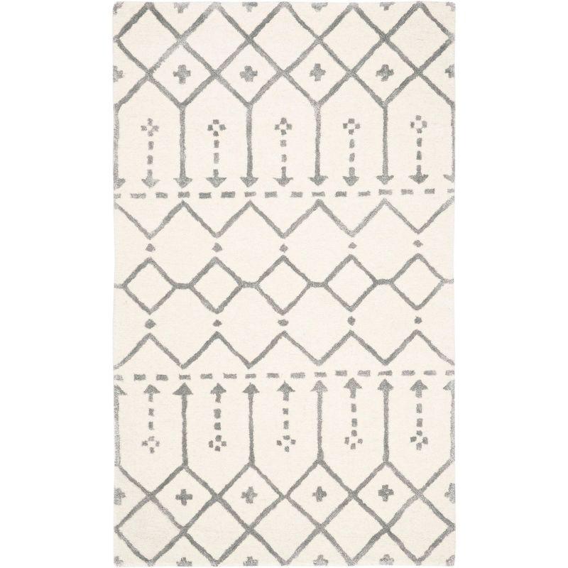 Himalaya HIM903 Handmade Accent Rug - 2'3"x4' - Ivory/Grey - Safavieh