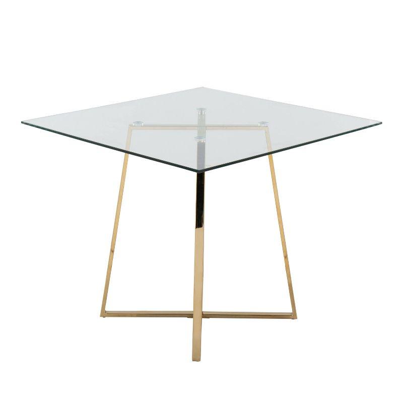 36" Cosmo Square Dining Table Glass - LumiSource