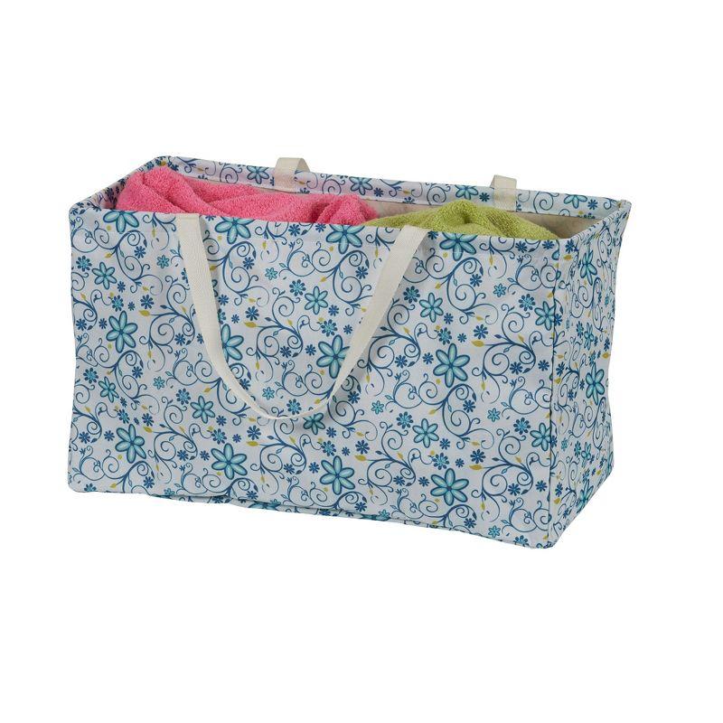 Canvas Utility Tote with Handles, Rectangular Krush Tote, Water-Resistant Vinyl Lining, Large Capacity, Durable and Versatile