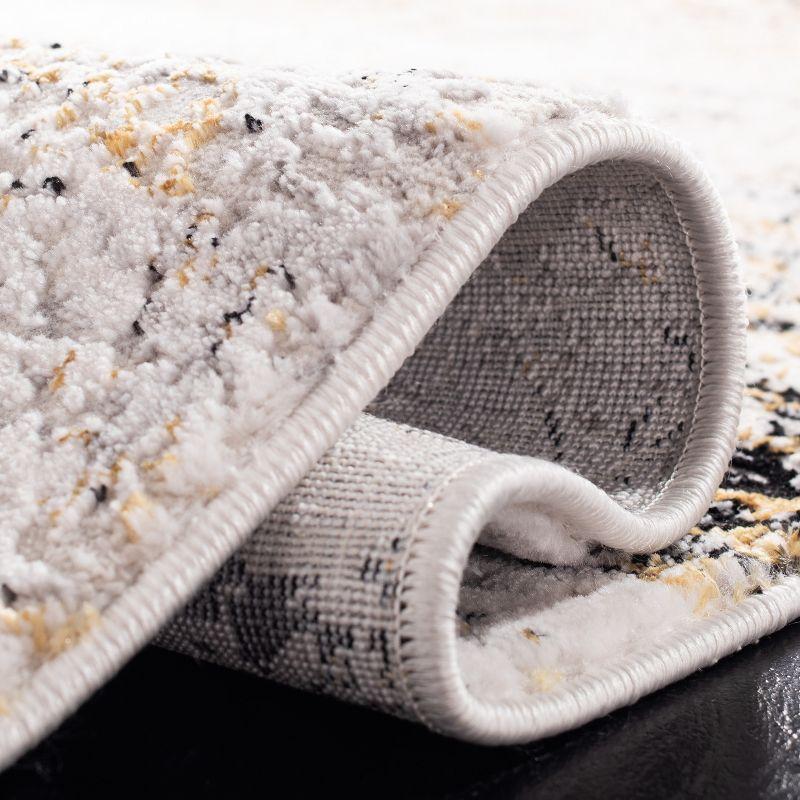 Amalfi AMF572 Power Loomed Area Rug - Creme/Gold - 5'3"x7'6" - Safavieh.