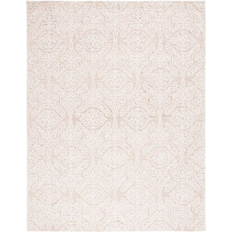 Blossom BLM112 Hand Tufted Indoor Area Rug - Beige/Ivory - 8'x10' - Safavieh