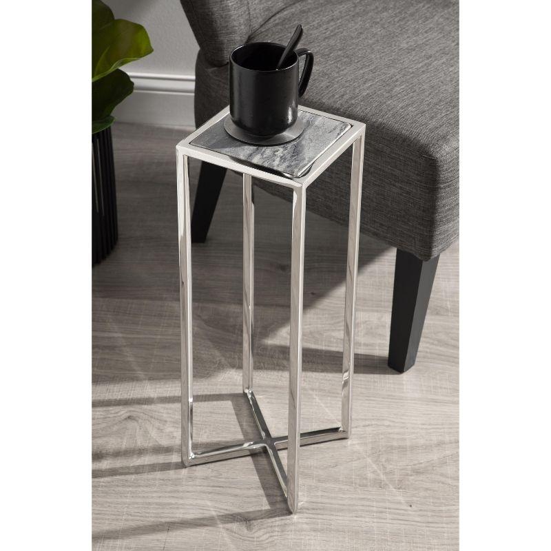 Kate and Laurel Jaspur Square Metal End Table