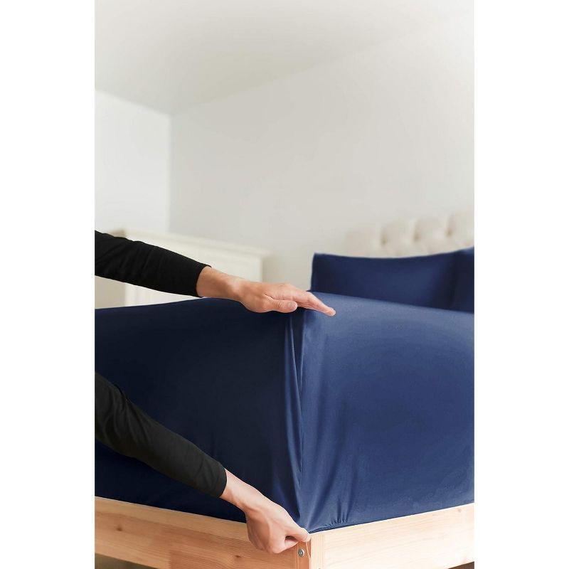 CGK Linens 400 Thread Count Cotton Fitted Sheet 18" - 24" Inch Extra Deep Pocket