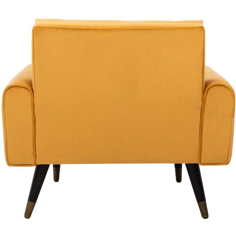 Amaris Tufted Accent Chair - ACH4503 - Marigold/Black - Safavieh