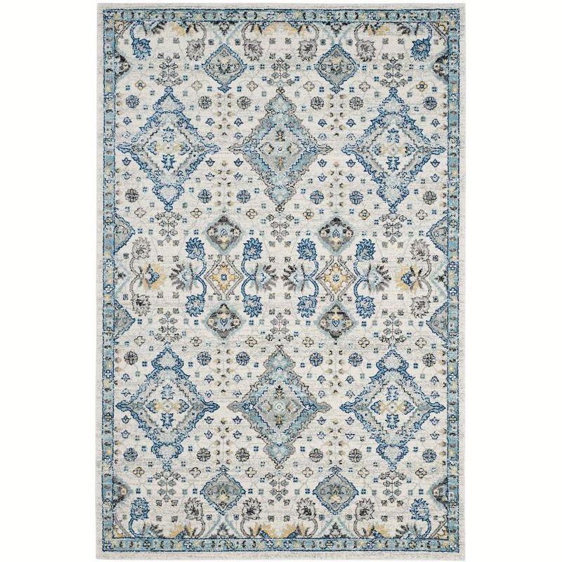 Evoke EVK224 Power Loomed Area Rug - Ivory/Light Blue - 8'x10' - Safavieh.