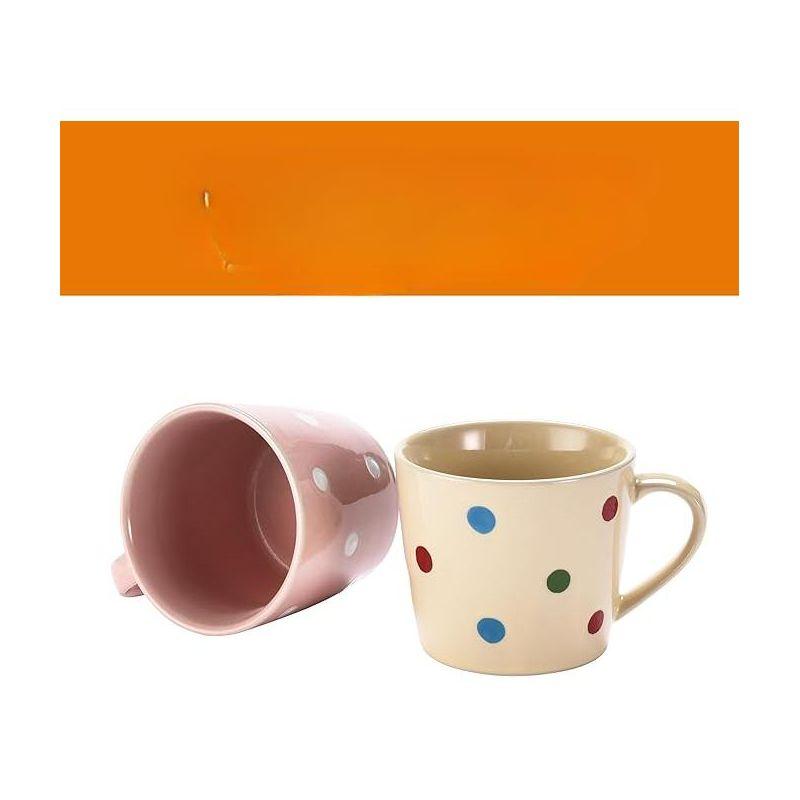 Bruntmor Polka Dot Coffee Mugs, Set of 6 Multicolour