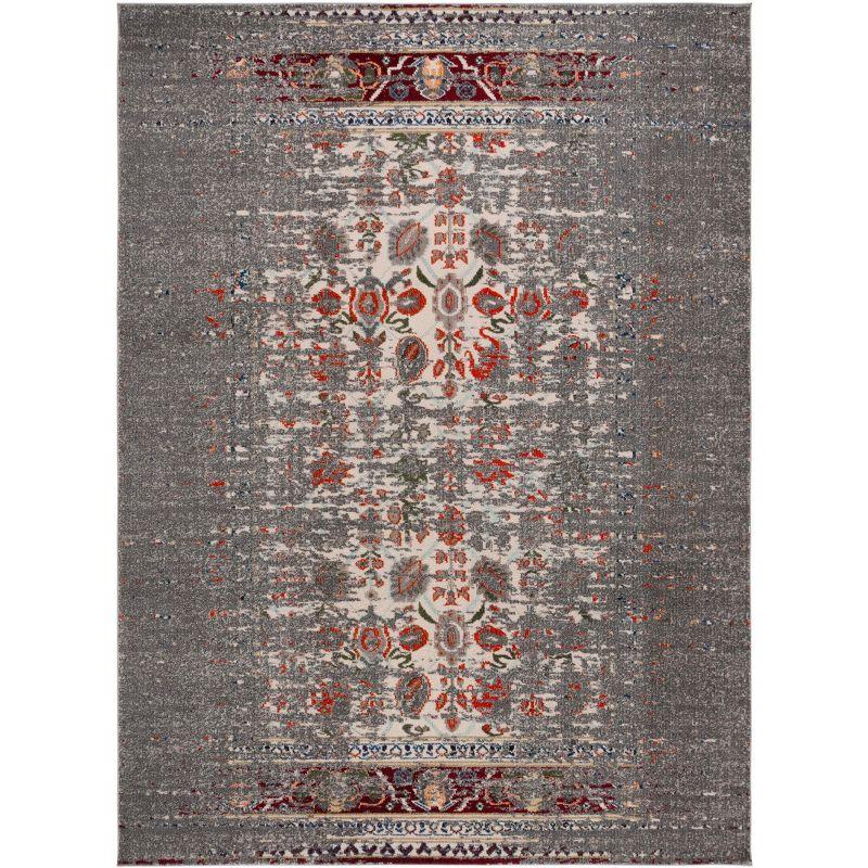 Monaco MNC208 Power Loomed Indoor Area Rug - Grey/Ivory - 9'x12' - Safavieh