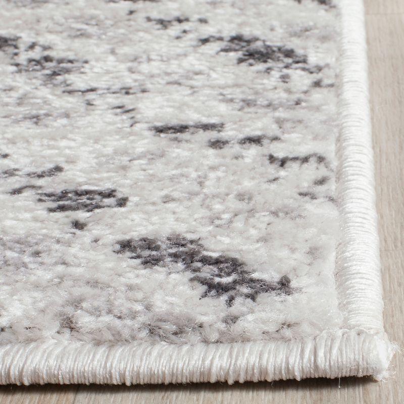 Chic Lodge Ivory Charcoal Hand-Knotted Easy-Care 6' x 9' Rug