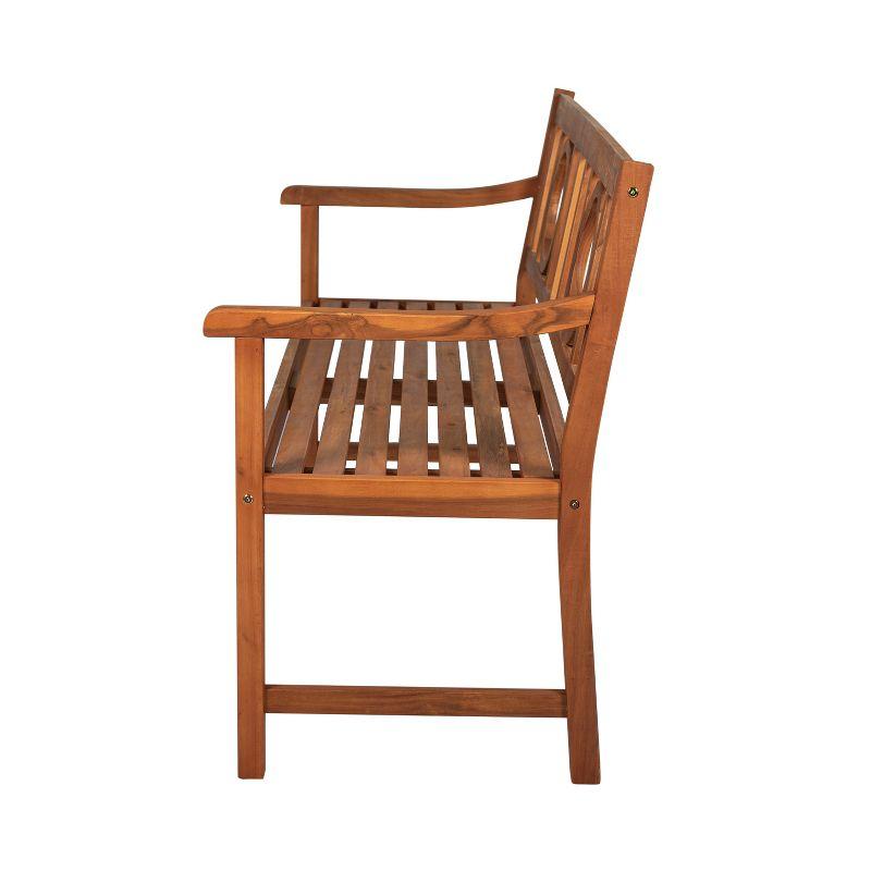 Apollo 61" Teak Acacia Wood Outdoor Garden Bench