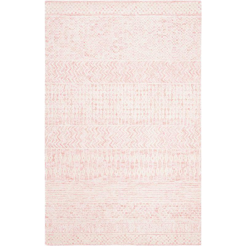 Glamour GLM538 Hand Tufted Indoor Area Rug - Light Pink/Ivory - 4'x6' - Safavieh