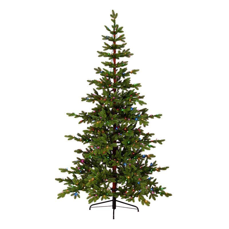 7.5' Prelit PowerConnect Feel Real Hinged Dancer Pine Artificial Christmas Tree Clear Lights - National Tree Company