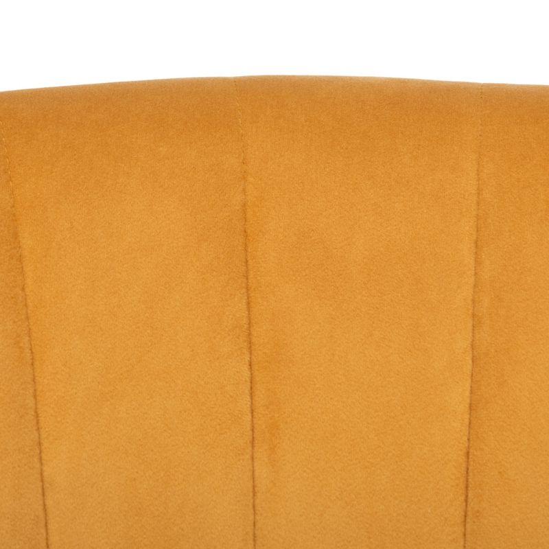 Stazia Wingback Accent Chair - ACH4502 - Marigold/Black - Safavieh