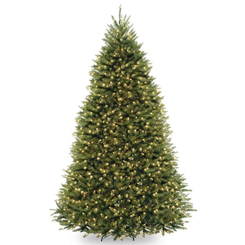 9' Green Fir Artificial Christmas Tree with Clear Lights and Stand