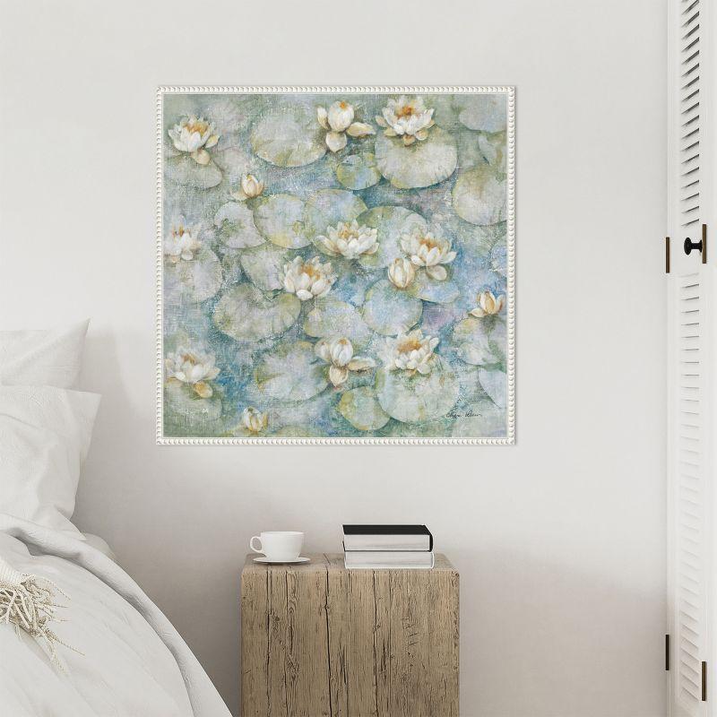 Amanti Art Water Lilies by Cheri Blum Framed Canvas Wall Art