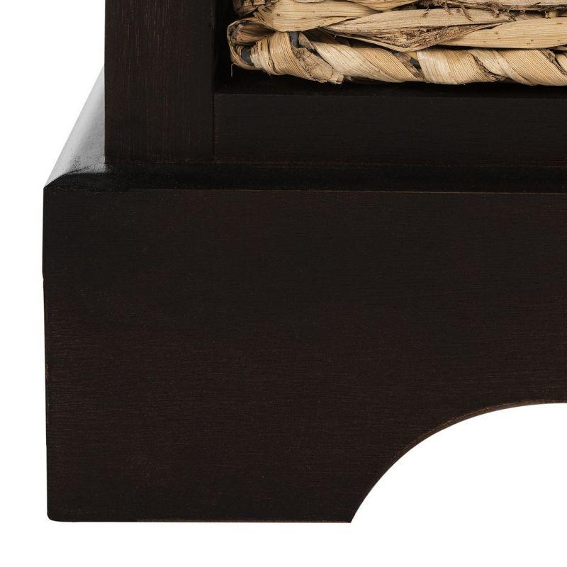 Carrie Side Storage Side Table - AMH5700F - Brown - Safavieh Couture