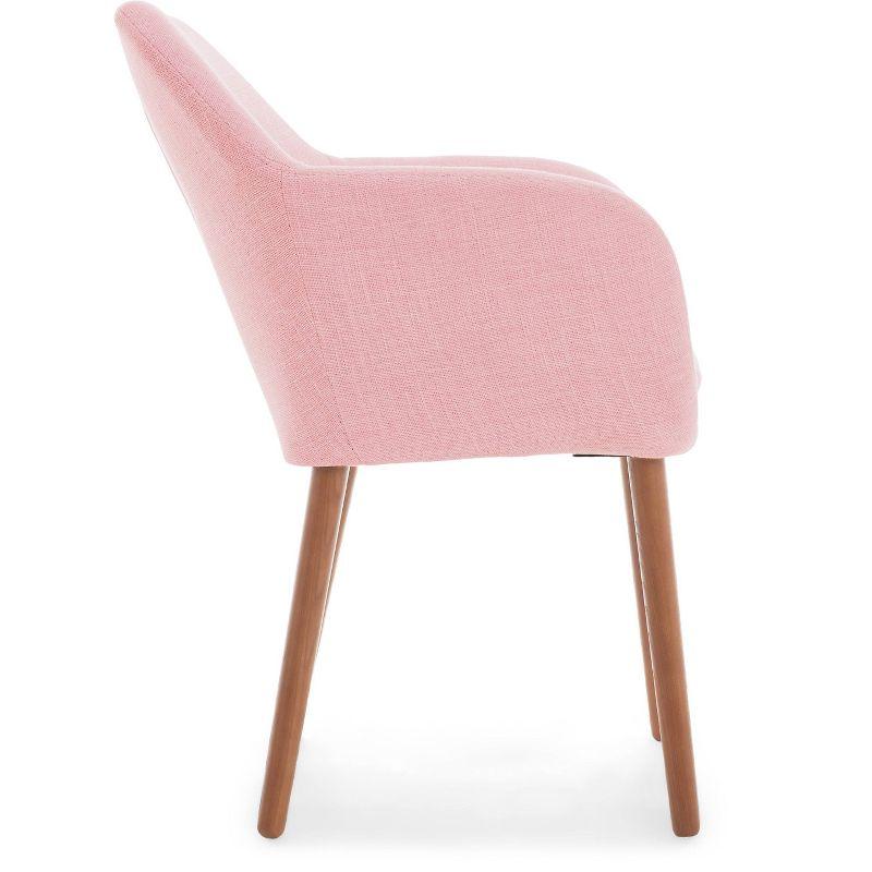 Elle Decor Adore Decor Roux Mid-Century Accent Chair for Home Office or Living Room