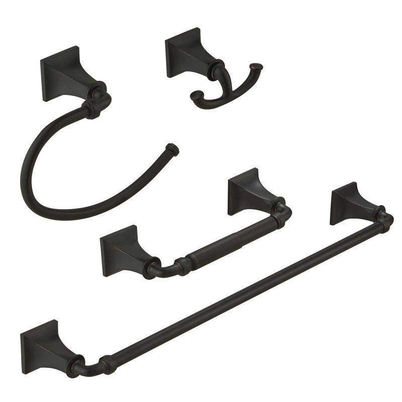 Oil-Rubbed Bronze 24-Inch Metal Bathroom Hardware Set