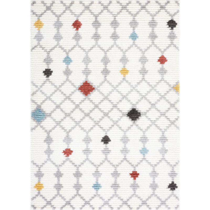 Marrakesh MRK312 Power Loomed Area Rug - Ivory/Gray - 5'5"x7'7" - Safavieh.