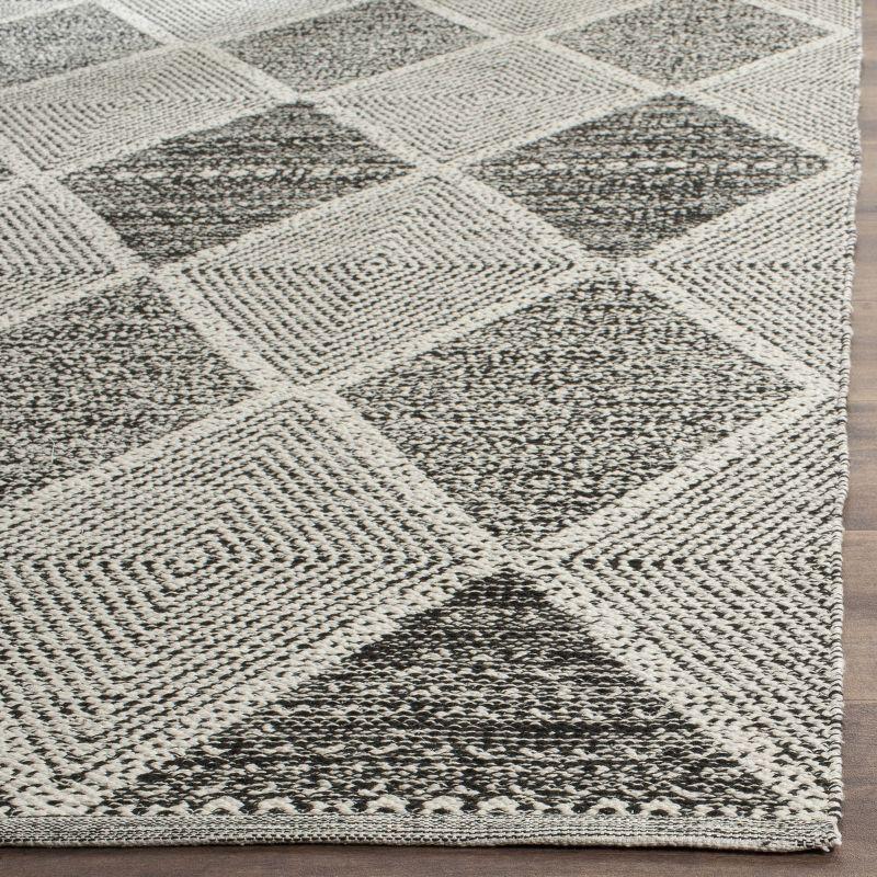 Montauk MTK822 Hand Woven Indoor Area Rug - Black - 4'x6' - Safavieh.