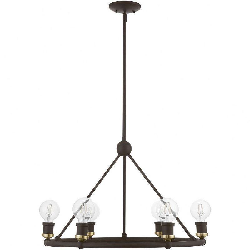 Livex Lighting Lansdale 6 - Light Chandelier in  Bronze/Antique Brass