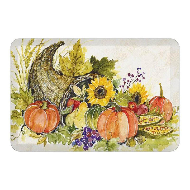 Cornucopia Harvest Multicolor Anti-Fatigue Kitchen Mat