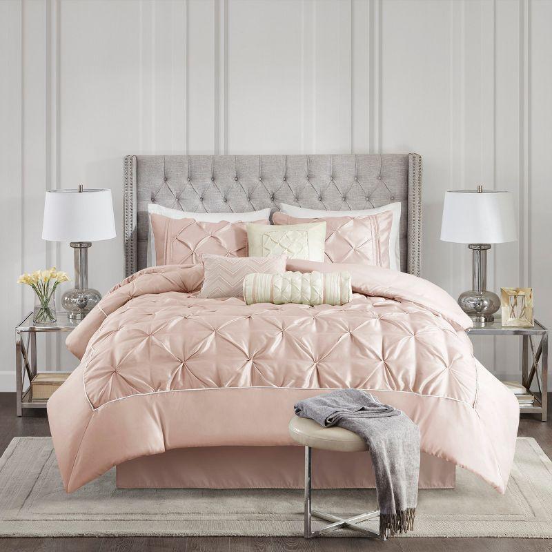 Madison Park Laurel 7 Piece Tufted Comforter Set