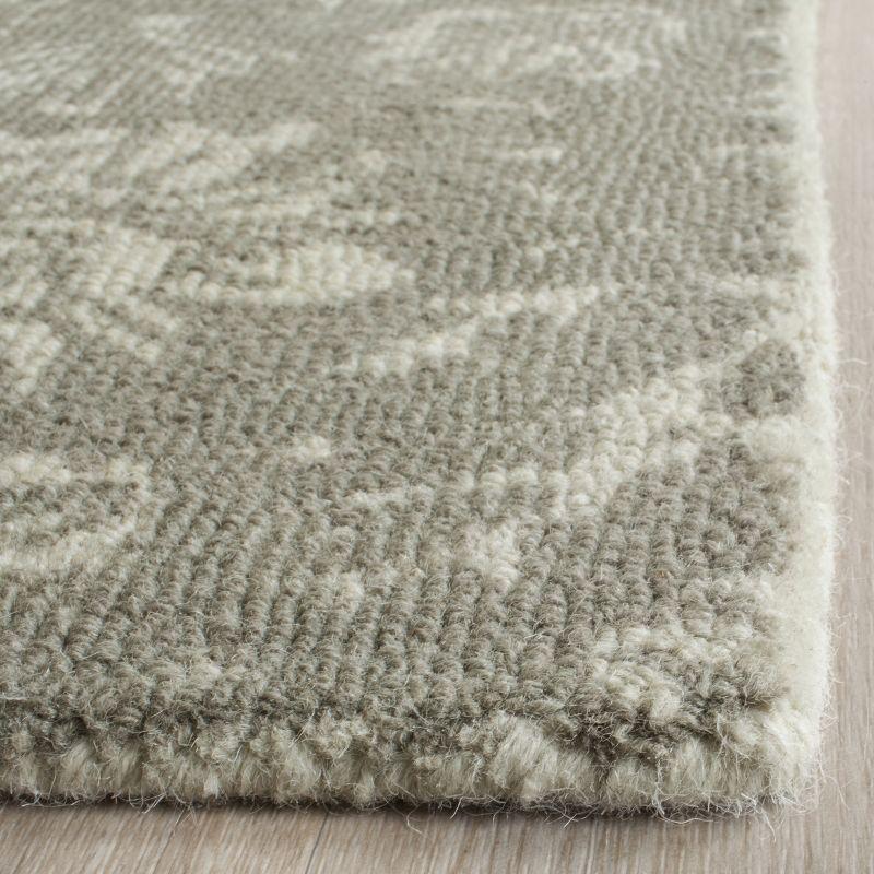 Restoration Vintage RVT104 Hand Tufted Indoor Area Rug - 6'x6' - Light Sage/Grey - Safavieh