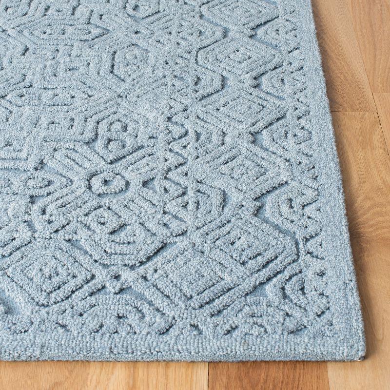 Textural TXT101 Hand Tufted Area Rug - Blue - 8'x10' - Safavieh.