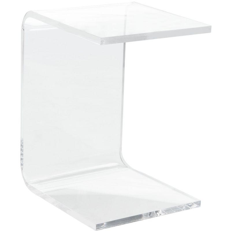 Upton Acrylic Side Table - Clear - Safavieh.