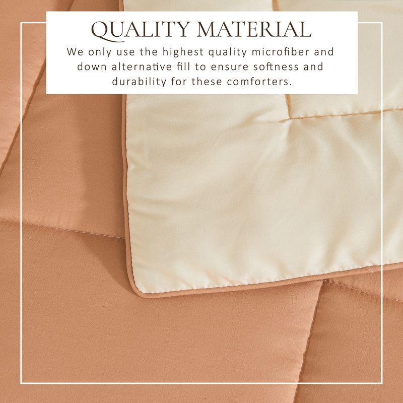 FreshFolds Reversible Microfiber Comforter Set with Shams
