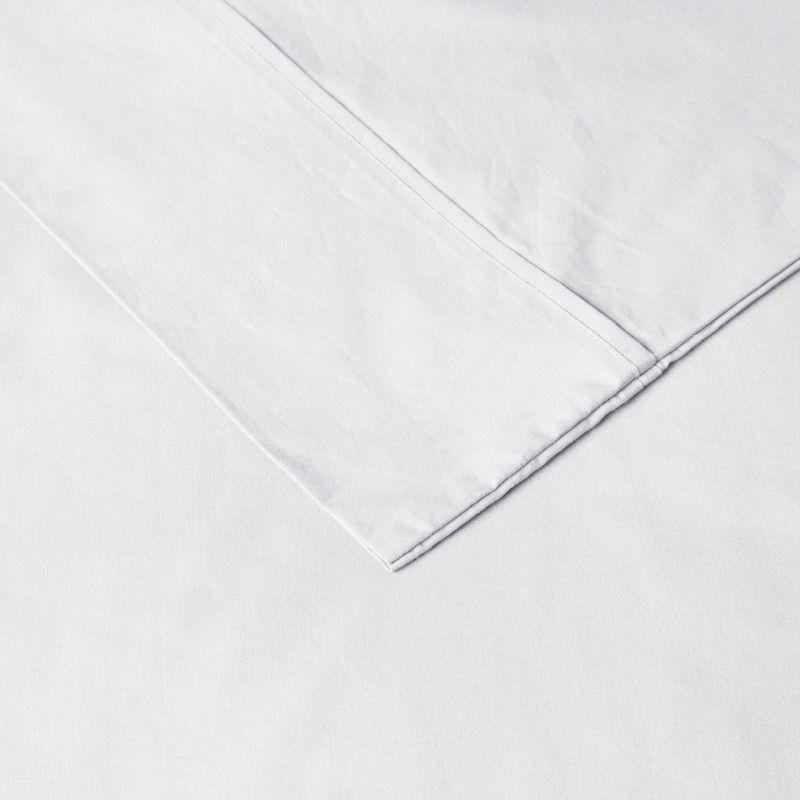 Madison Park Peached Percale 200 Thread Count Relaxed Cotton Percale Sheet Set