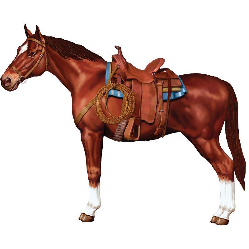 Beistle Jointed Horse, 3' 2", (2/Pkg) Multicolored