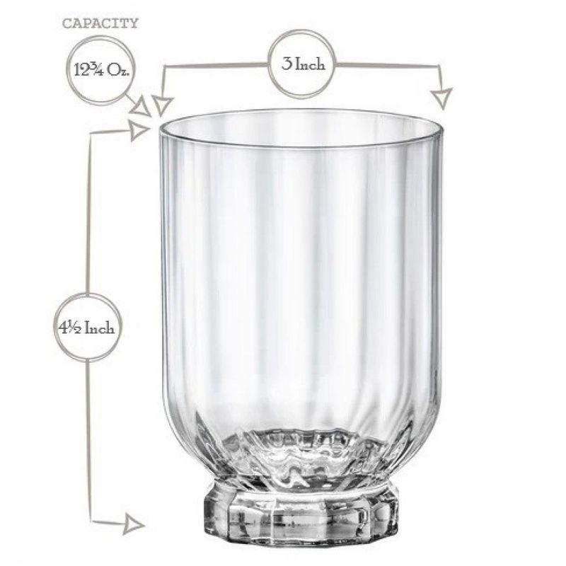 Bormioli Rocco Florian 12.6oz. Drinking Glass Set (Set of 4)
