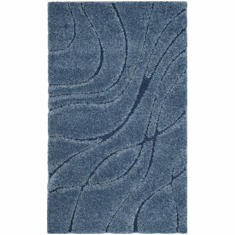 Florida Shag SG471 Power Loomed Area Rug  - Safavieh