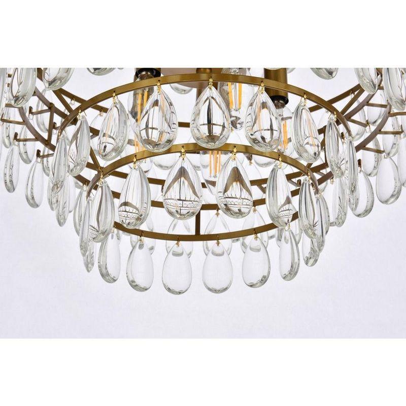 Elegant Lighting Mila 18 inch pendant in brass