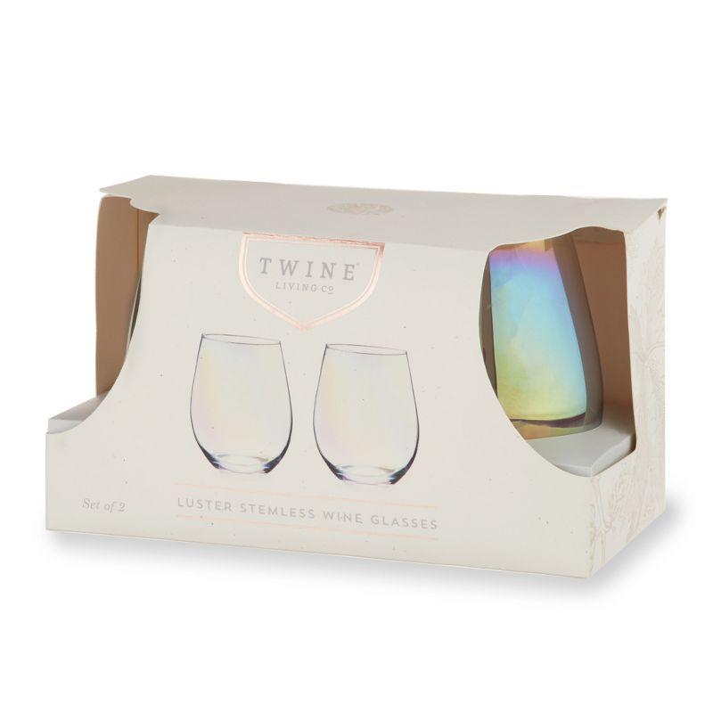 Luster Stemless Wine Glasses (Set of 2)