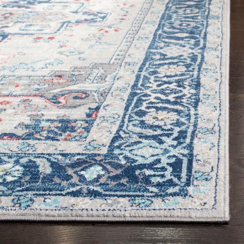 Brentwood BNT811 Power Loomed Area Rug - Light Grey/Blue - 8'x10' - Safavieh.