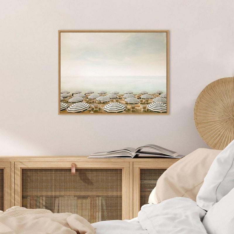 Seaside Nautical Framed Canvas Wall Art, 24" x 18"