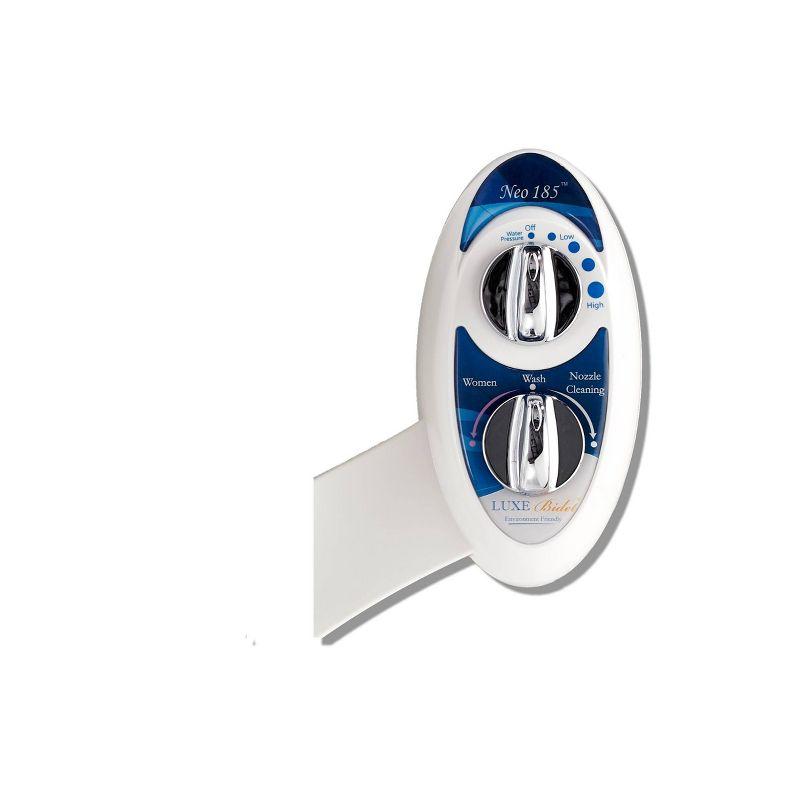 NEO 185 Mechanical Bidet Attachment Blue - LUXE Bidet: Ceramic & Metal, Easy Install, Hygienic Toilet Seat Kit