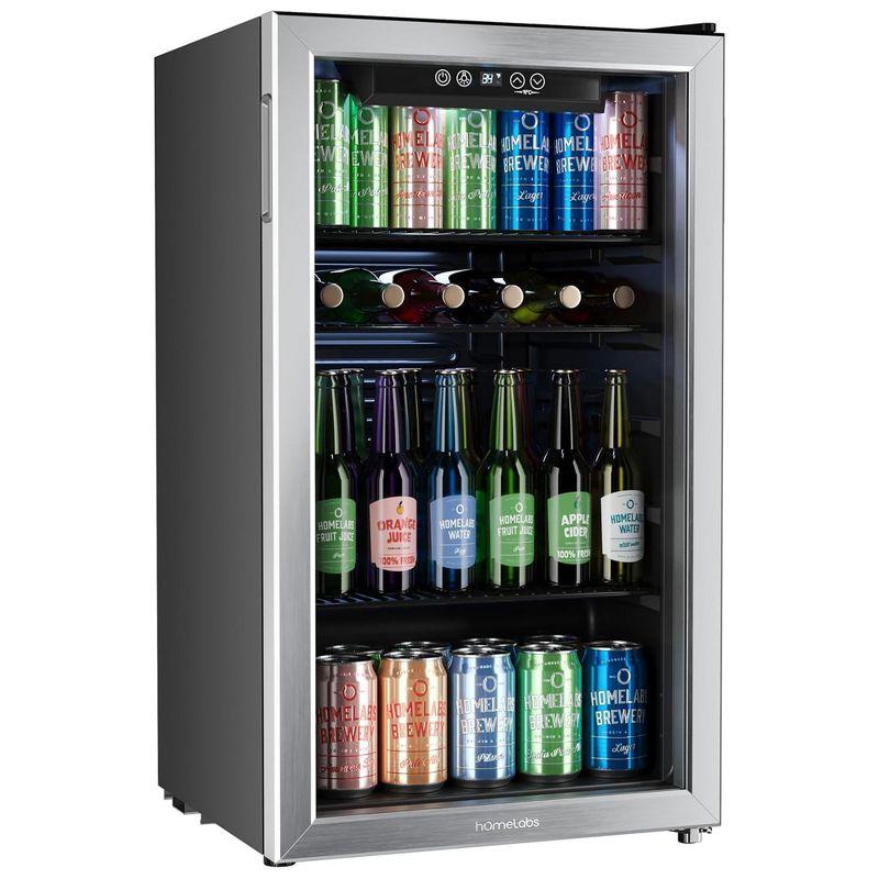 Stainless Steel Compact Undercounter Beverage Refrigerator