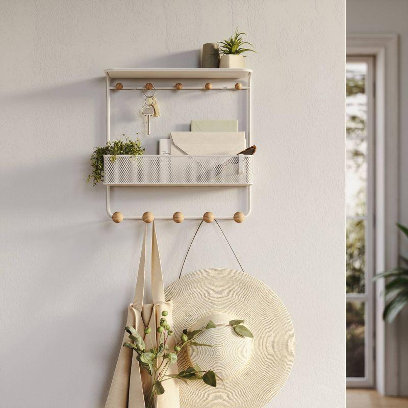 Estique Multi-Hook Wall Shelf