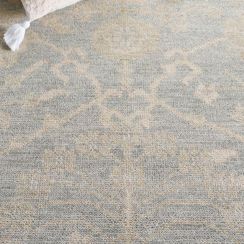 Izmir IZM134 Hand Knotted Area Rug - Light Blue/Ivory - 8'x10' - Safavieh