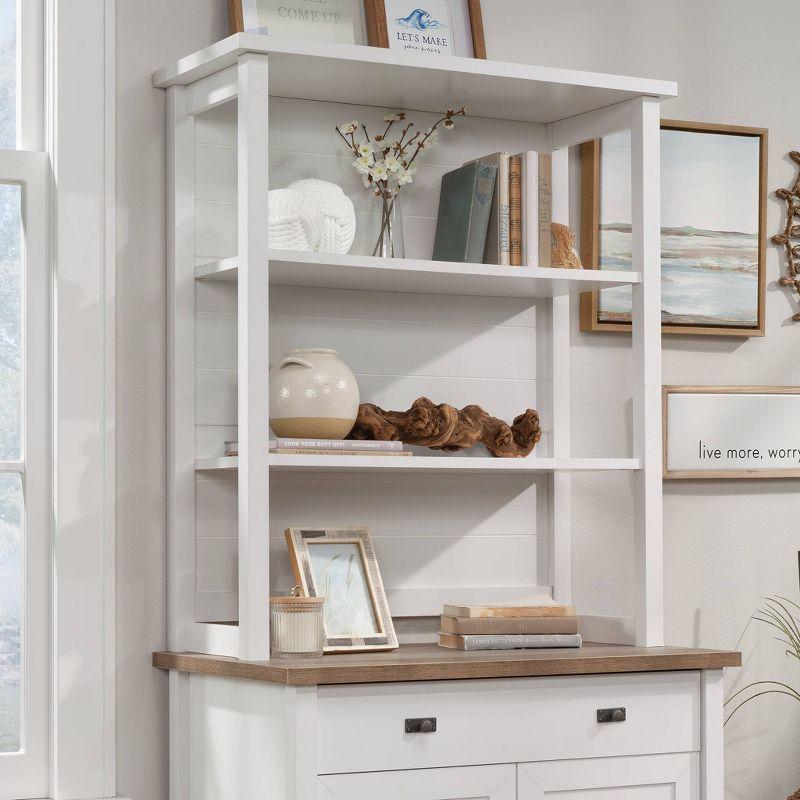 Sauder Cottage Road Library Hutch White