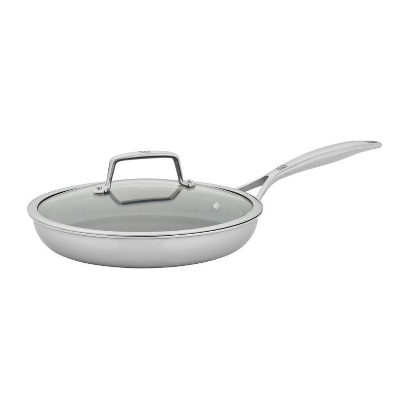 ZWILLING J.A. Henckels ZWILLING Energy Plus 10-inch Stainless Steel Ceramic Nonstick Fry Pan with Lid