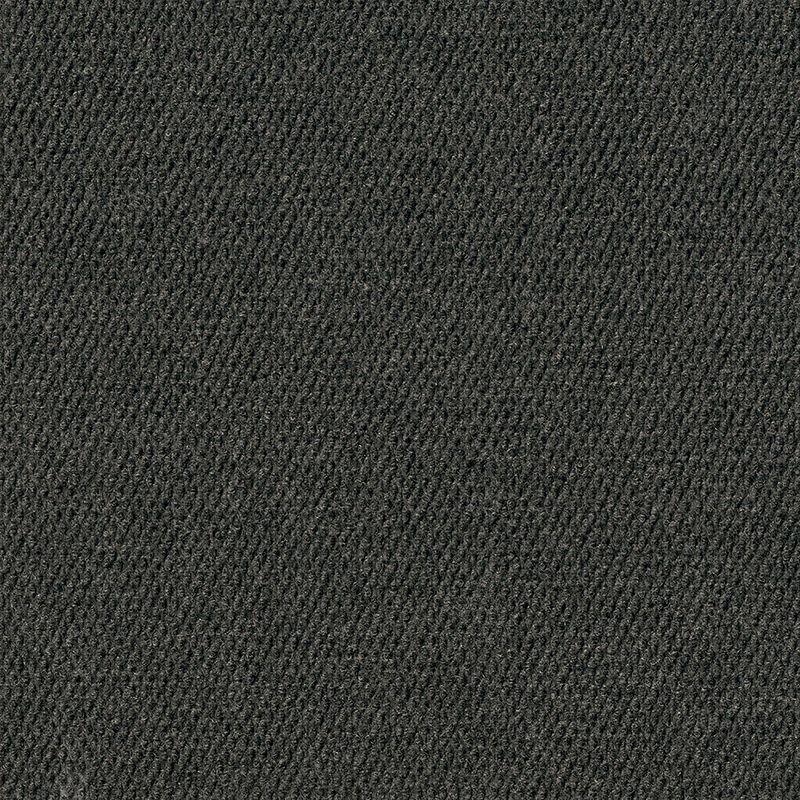 18" Black Polyester Self-Stick Carpet Tiles, 16-Pack