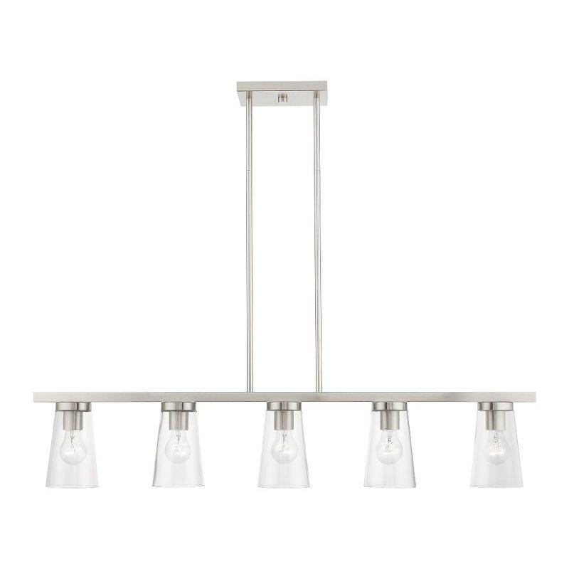 Livex Lighting Cityview 5 - Light Chandelier in  Brushed Nickel