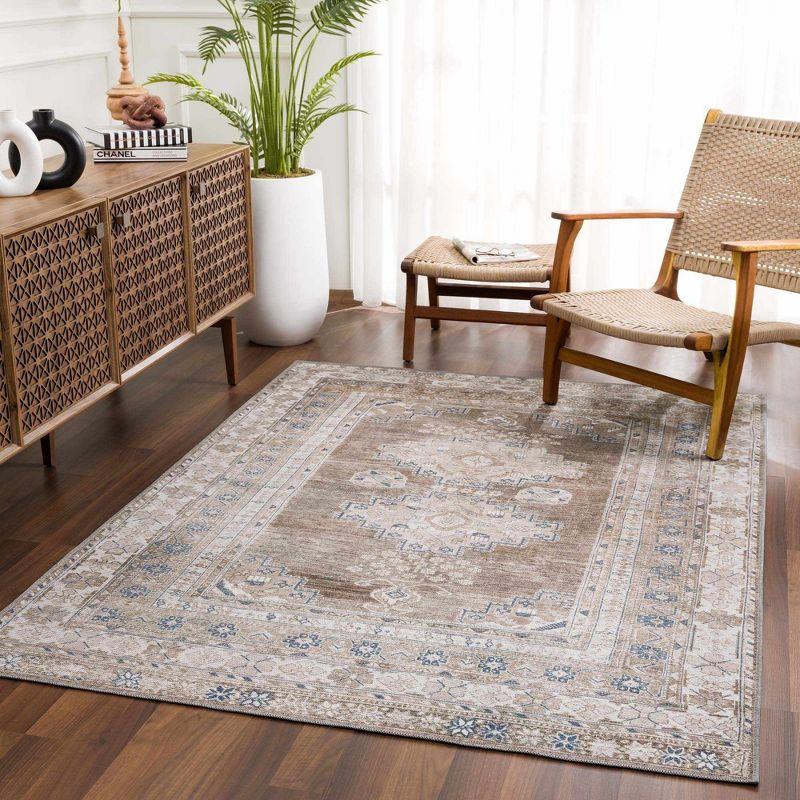 Hauteloom Rectangle Area Rug  Blue