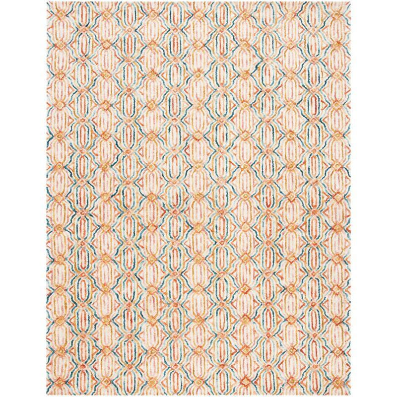 Trace TRC511 Hand Tufted Indoor Area Rug - Ivory/Navy - 8'x10' - Safavieh
