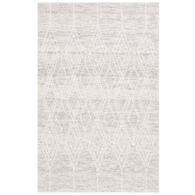 Ivory Wool 4' x 6' Handmade Tufted Area Rug