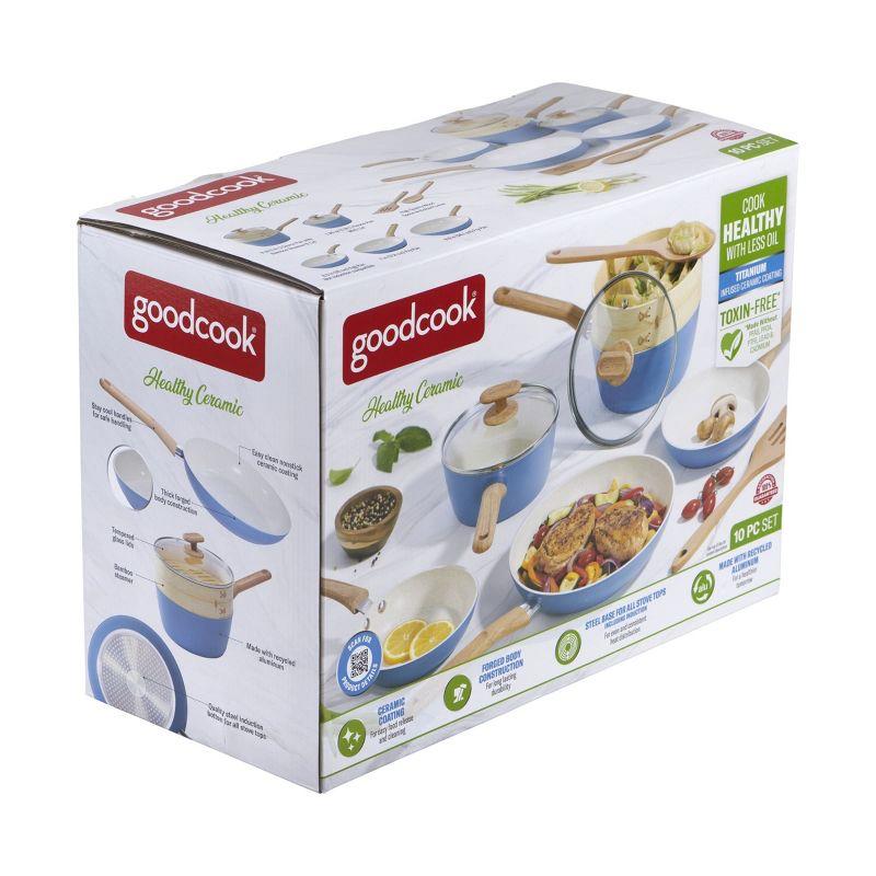 GoodCook 10pc Healthy Ceramic Cookware Set